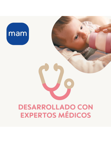 Tetina 1 flujo lento 2 uds 0M+ Mam Baby