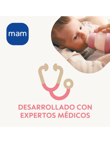 Tetina 1 flujo lento 2 uds 0M+ Mam Baby