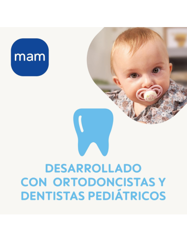 Chupete Perfect Night  2-6 meses color neutro | Mam Baby - Nappy.es