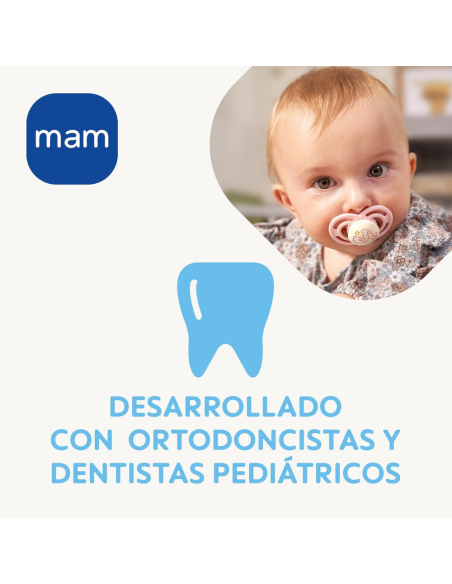 Chupete Perfect Night  2-6 meses color neutro | Mam Baby - Nappy.es