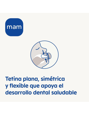 Chupete Air silicona 2-6 meses color azul 2 uds Mam Baby