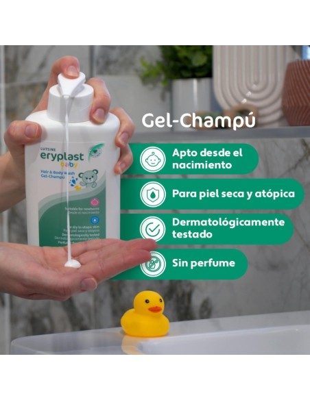 Gel-Champú pieles secas y atópicas  500 ml. Eryplast