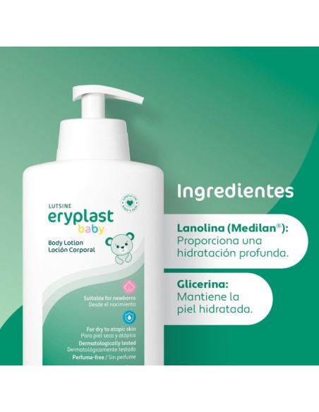 Loción Corporal para piel seca y atópica 500 ml. Eryplast