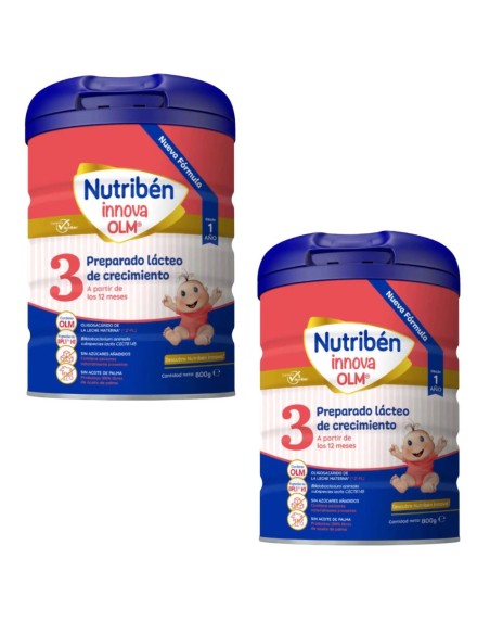 Pack 2uds. Leche de Fórmula Innova 3 +12M 800g Nutribén