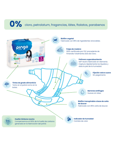 [PAÑALES PINGO] talla 1 en Nappy.es tienda online de bebes