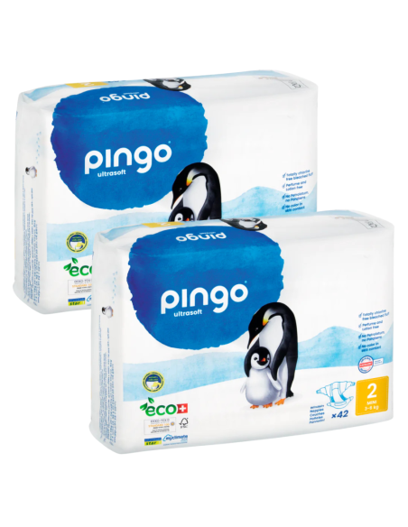 Pack Pingo talla 2 caja 84 uds ecológicos 3-6 kg Pingo