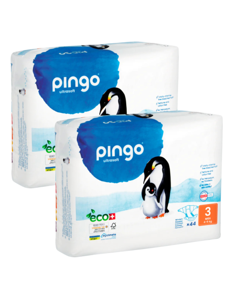 Pack Pingo talla 3 caja 88 uds ecológicos 4-9 kg Pingo
