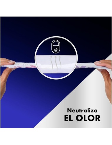 evax-liberty-alas-noche-9uds-7.jpg – Vista de compresa con alas desplegadas.