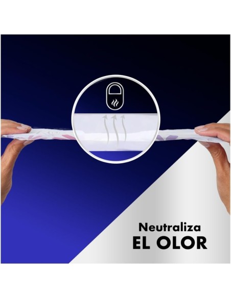 evax-liberty-alas-noche-9uds-7.jpg – Vista de compresa con alas desplegadas.