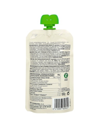 Oferta Bolsita de frutas con galleta 120g. +6M Be Plus