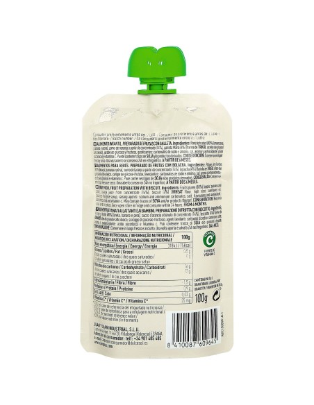 Oferta Bolsita de frutas con galleta 120g. +6M Be Plus