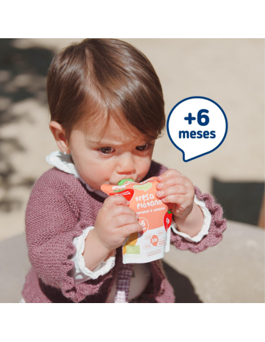 Pouch de Fresa y Platano 100gr eco | Smileat - Nappy.es