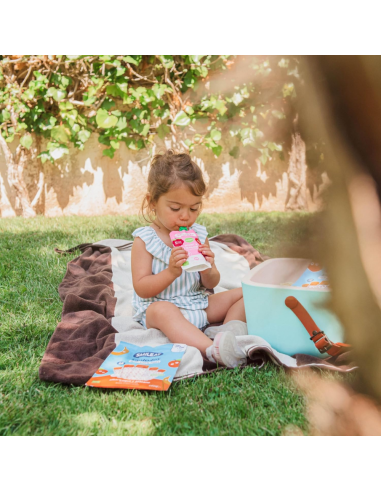 Pouch Yogur y Frambuesa 100gr eco Smileat