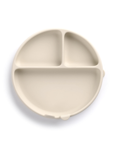 Plato de silicona BLW color arena | Jané - Nappy.es