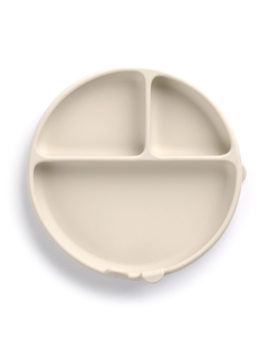 Plato de silicona BLW color arena | Jané - Nappy.es