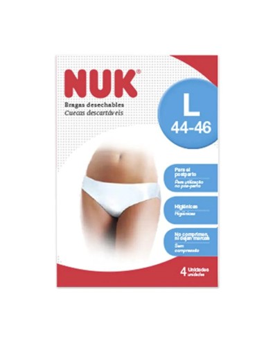 Braguitas posparto desechable 4 uds NUK
