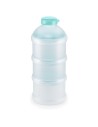 Dosificador leche en polvo 3 compartimentos turquesa. NUK
