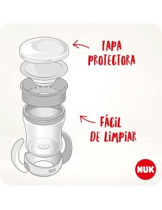 Mini Magic Cup Taza Aprendizaje rojo 160ml 6M+ NUK 2