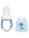 Alimentador antiahogo azul en silicona bebé +6 meses kiokids
