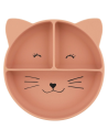 plato-compartimentado-silicona-gato-trixie-1.jpg – Vista frontal del plato.