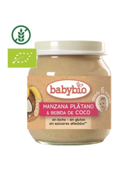 Oferta Potito manzana, plátano y coco tarrito 130g. +4M BabyBio