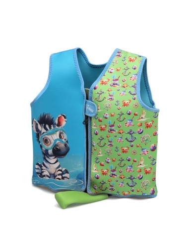 chaleco-flotacion-animales-verde-kiokids