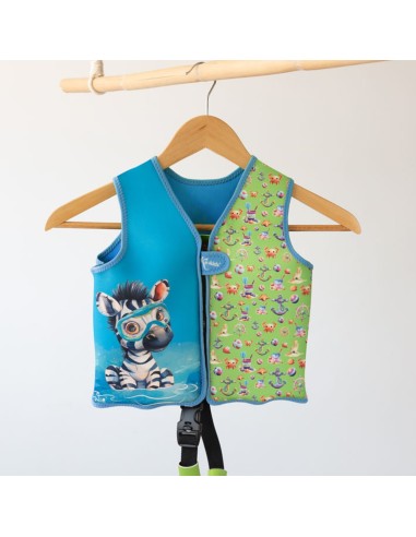 chaleco-flotacion-animales-verde-kiokids
