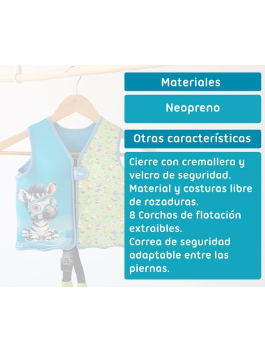 chaleco-flotacion-animales-verde-kiokids