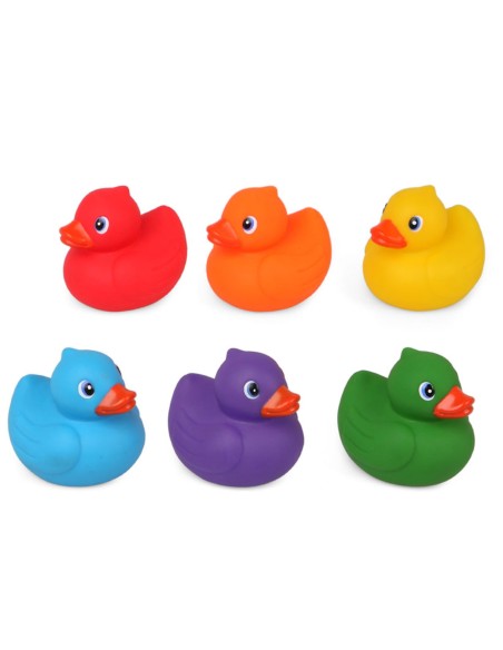 Set Patitos antimoho +3m 6pcs.  Kiokids. Vinilo blandito para baño