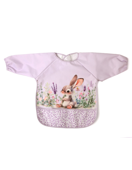 babero-impermeable-lavanda-kiokids-detalle-bolsillo