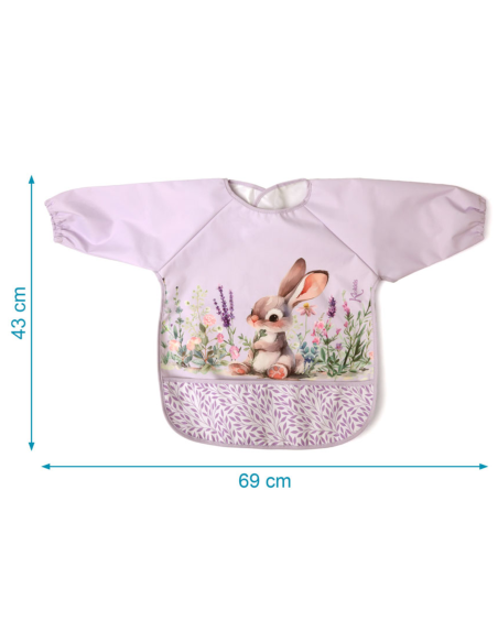 babero-impermeable-lavanda-kiokids-detalle-bolsillo