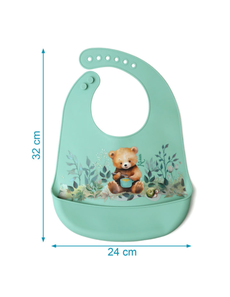 babero-silicona-salvia-kiokids-enrollable