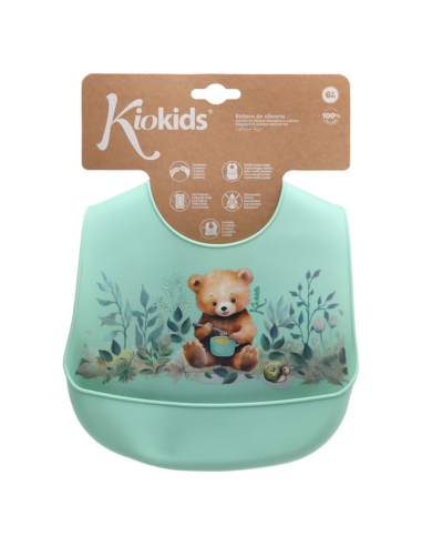 babero-silicona-salvia-kiokids-enrollable