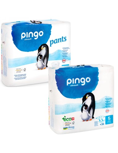 Pack Pingo con pañales talla 5 36uds + Pants Talla 5 con 28uds