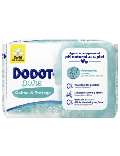 Toallitas Dodot Pure Calma & Protege 138 uds (3x46) – Con aloe vera calmante