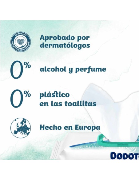 Toallitas Dodot Pure Calma & Protege 138 uds (3x46) – Con aloe vera calmante