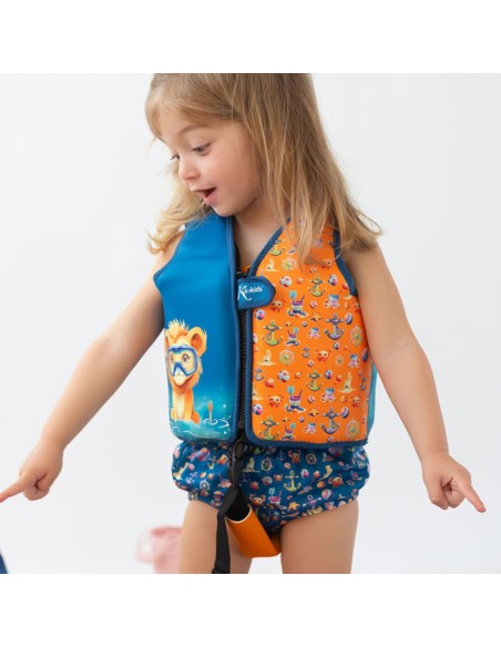 Chaleco neopreno león. Talla S. Kiokids.