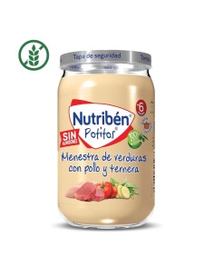 potito-menestra-verduras-pollo-ternera-nutriben-1.jpg – Vista frontal del tarrito.