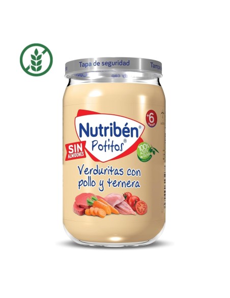 potito-verduritas-con-pollo-ternera-nutriben-1.jpg – Vista frontal del tarrito.