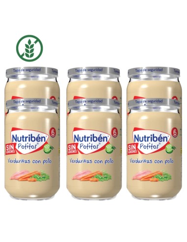 Potito verduritas con pollo | Nutribén - Nappy.es