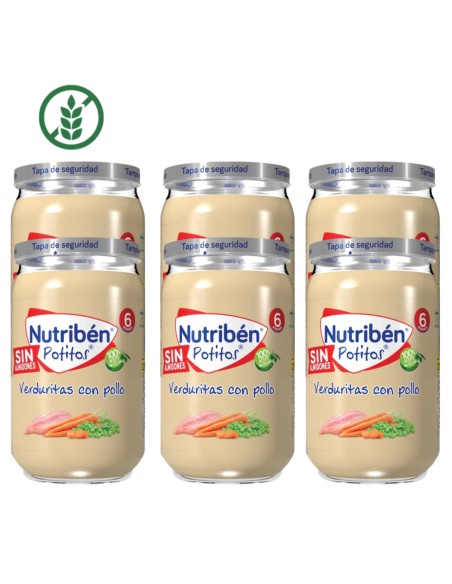 Potito verduritas con pollo | Nutribén - Nappy.es