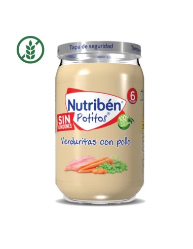 Potito Verduritas con Pollo Tarrito 235g +6M Nutribén