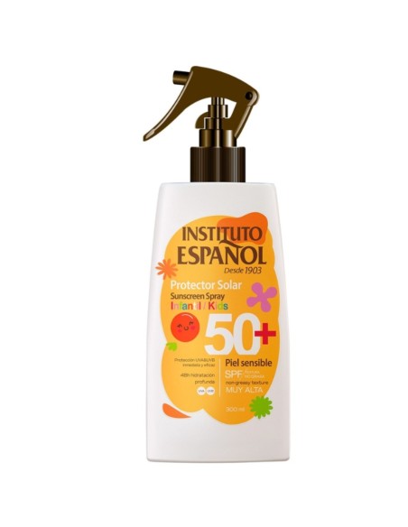Spray protector solar infantil SPF50+ 300ml. Instituto Español