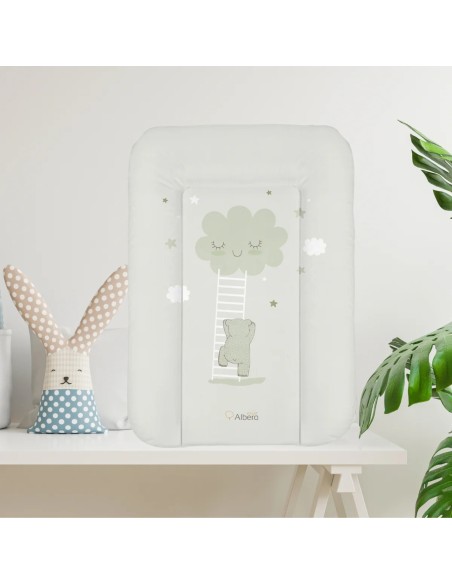 Cambiador blando 70x47cm modelo nube menta | Albero Mio - Nappy.es