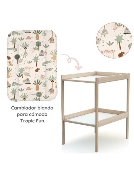 Oferta Cambiador blando  70x50 cm. Modelo animales - Albero Mio