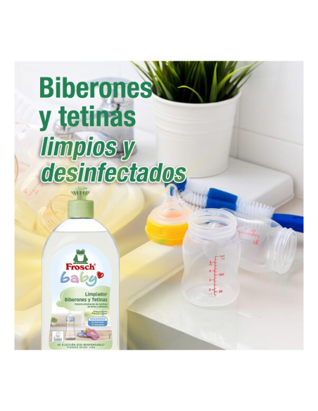 duplo-limpiabiberones-chupetes-500ml-frosch-baby-8.jpg – Detalle de la textura líquida transparente.
