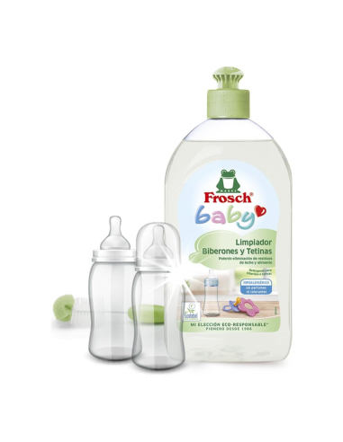 duplo-limpiabiberones-chupetes-500ml-frosch-baby-3.jpg – Detalle de la textura líquida transparente.