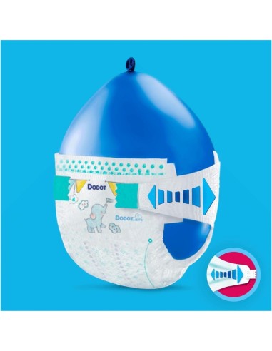 Dodot Bebé-Seco Talla 3 (744 uds) - Pack 4 Cajas | Nappy