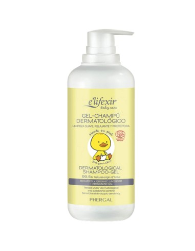 Gel-Champú dermatológico para bebés 500 ml Elifexir