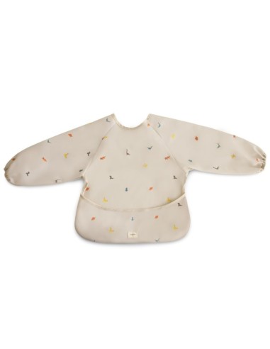 Babero con mangas Dinos 36x40cm Mushie